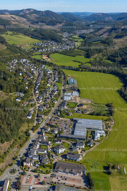 Lennestadt230910036Altenhundem | Luftbild, Garten-Center Kremer GmbH, Ortsansicht Ortsteil Altenhundem, Blick nach Kickenbach und Langenei, Altenhundem, Lennestadt, Sauerland, Nordrhein-Westfalen, Deutschland