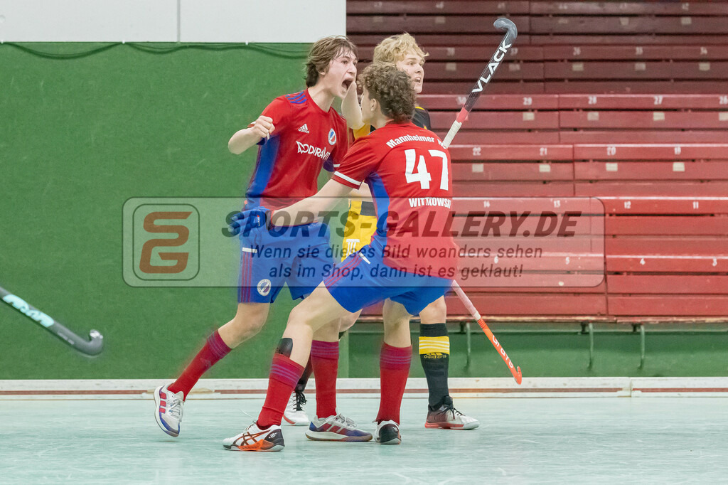 HK_20230305_105895 | Deutsche Meisterschaft MU16 1/2 Finale Mannheimer HC - Harvestehuder THC am 5.3.2023 RWK, Köln ,