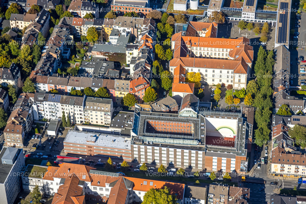 Dortmund221000368 | Luftbild, Amtsgericht, Justizvollzugsanstalt, Kaiserbrunnen, Dortmund, Ruhrgebiet, Nordrhein-Westfalen, Deutschland