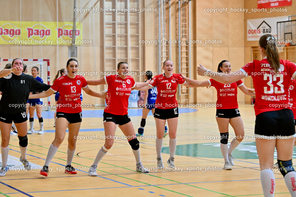 SC Ferlach Damen vs. WAT Atzgersdorf 18.5.2023 | Jubel WAT Atzgersdorf Mannschaft