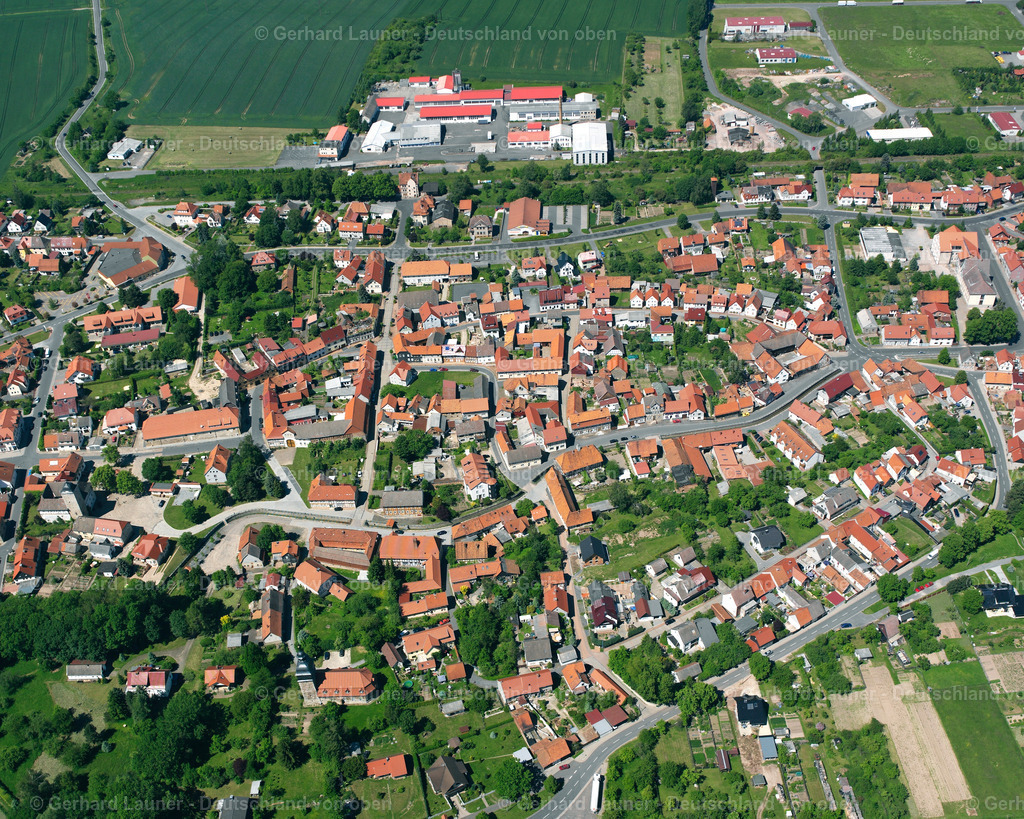 2634393 | GROßBODUNGEN 09.06.2006 Stadtansicht des Innenstadtbereiches  in Großbodungen im Bundesland Thüringen, Deutschland // City view on down town  in Großbodungen in the state Thuringia, Germany Foto: Gerhard Launer