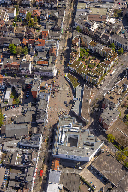 Herne230403149Ost | Luftbild, Neue Höfe und Bahnhofstraße Fußgängerzone, Robert-Brauner-Platz, Herne-Mitte, Herne, Ruhrgebiet, Nordrhein-Westfalen, Deutschland
