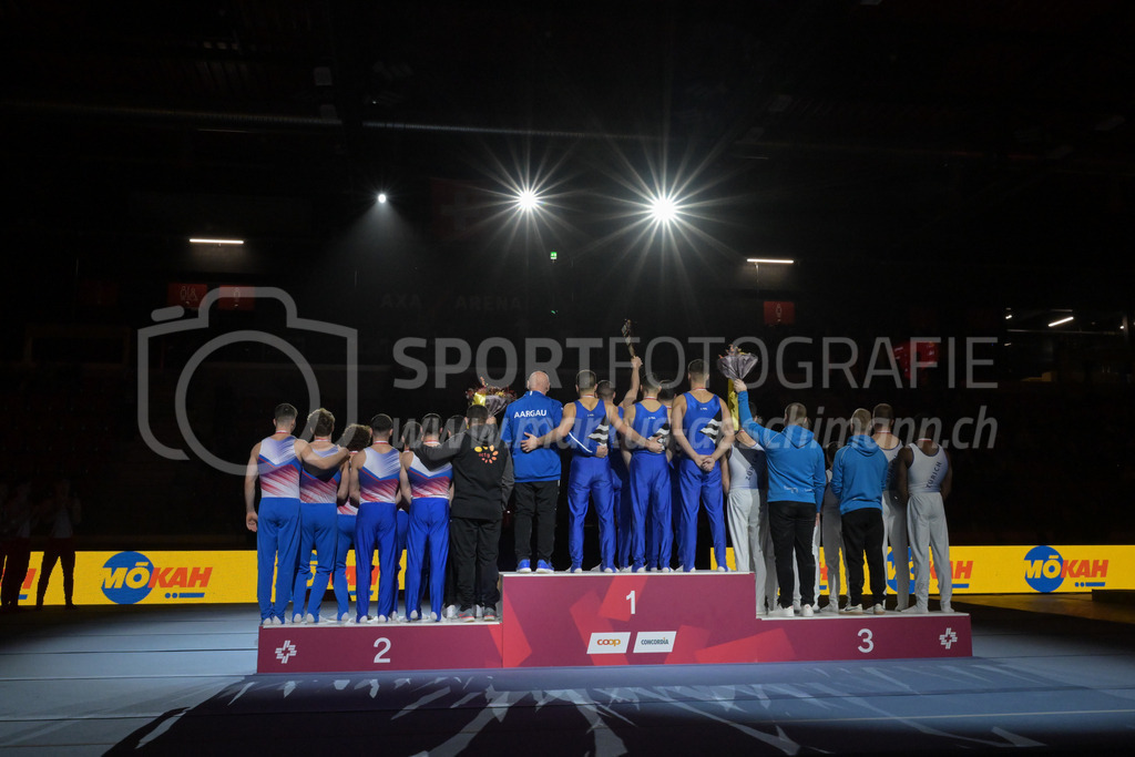 Schweizer Meisterschaften Kunstturnen Mannschaften Männer (A) - 22. November 2025 | Schweizer Meisterschaften Kunstturnen Mannschaften Männer (A)AXA Arena, WinterthurBild: Sportfotografie Markus Aeschimann | www.markus-aeschimann.ch - Realisiert mit Pictrs.com