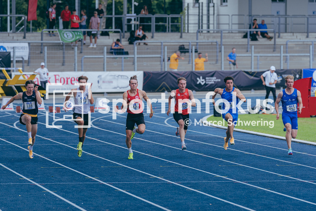 DM U23 U18 Bochum 2026 | 100-Meter-Lauf Vorlauf mU23, Deutsche Meisterschaften der U18 &amp; U23 2026, Lohrheidestadion Bochum-Wattenscheid, 04.07.2026 Foto: Marcel Schwering / sportimfokus - Realisiert mit Pictrs.com