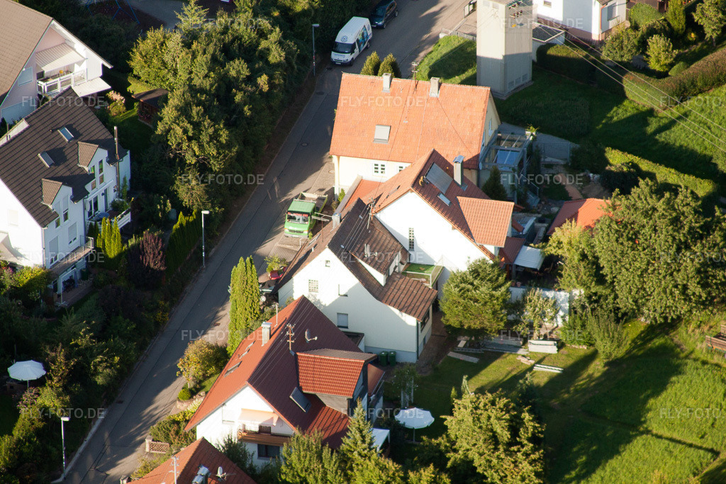 Luftbild: Mühlgasse im Ortsteil Gräfenhausen in Birkenfeld im Bundesland Baden-Württemberg in Deutschland. Foto: IMG_32622.jpg vom 21.08.2010 durch Werner Riehm/FLY-FOTO.de
