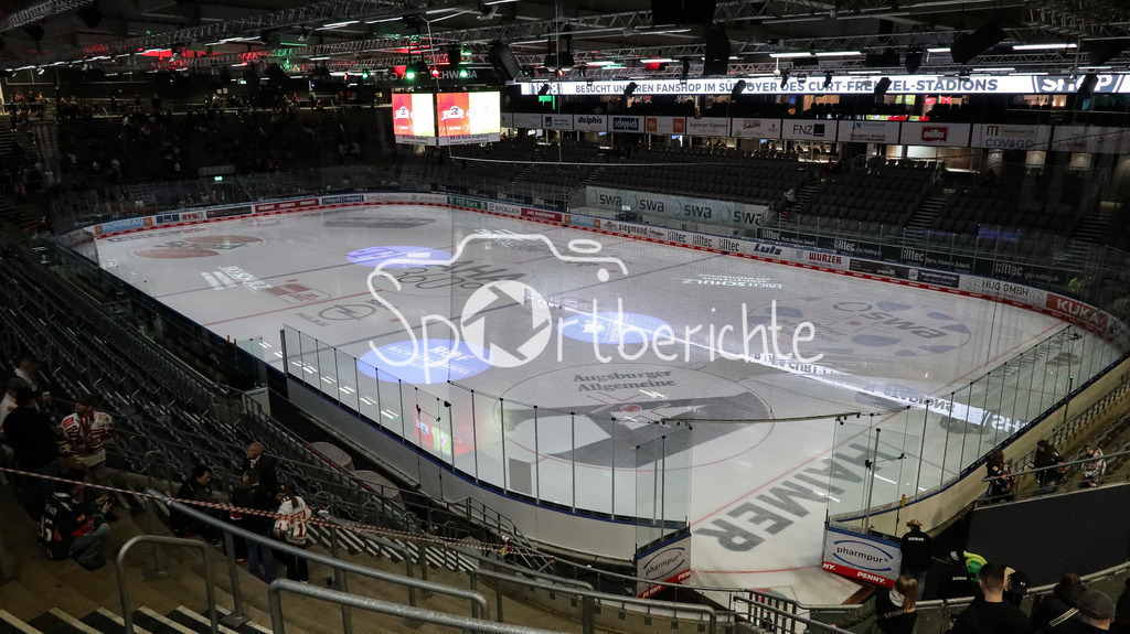 Augsburger Panther - Düsseldorfer EG | Das Curt Frenzel Stadion in Augsburg vor der Partie gegen Düsseldorf / Stadionfoto / Stadionbild / Symbolbild