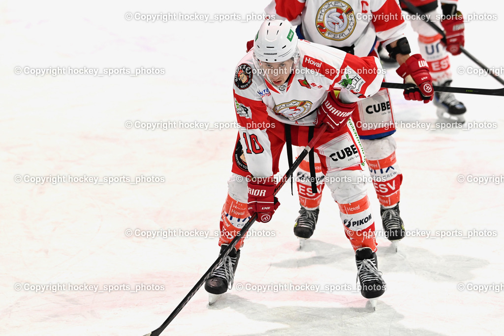 ESC Sparkasse Steindorf vs. ESV Ferlach | #10 Zusevics Zintis Nauris ESV Ferlach, ESC Sparkasse Steindorf vs. ESV Ferlach, ESC Sparkasse Steindorf vs. ESV Ferlach am 22.02.2026 in Steindorf  (Ossiachersee Halle ), Austria, (Photo by Bernd Stefan)