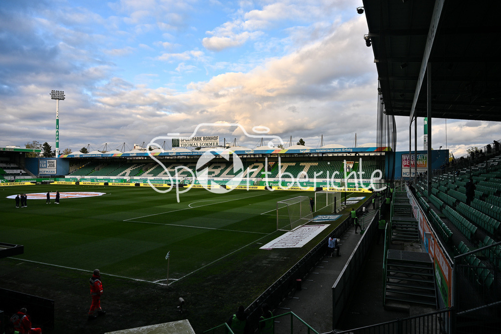 SpVgg Greuther Fürth - Karlsruher SC | FUERTH, GERMANY - OCTOBER 24: the Stadium before the 2. bundesliga match between SpVgg Greuther Fuerth vs. Karlsruher SC on matchday 10 at Sportpark Ronhof Thomas Sommer on October 24, 2025 in Fuerth, Germany
