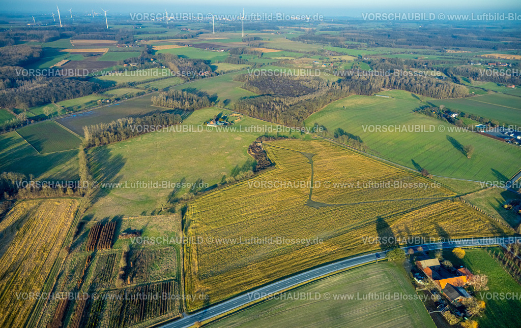 Hamm260101734Uentrop | Luftbild, Gelände für das geplante Rechenzentrum in Lippetal auf der Stadtgrenze zu Hamm, investieren wird das US-Beteiligungsunternehmen Blackstone 4 Millarden Euro, Uentrop, Hamm, Lippborg, Lippetal, Ruhrgebiet, Nordrhein-Westfalen, Deutschland, 