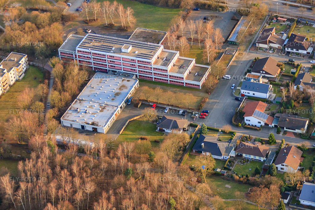 Luftbild: Berufsbildende Schule Germersheim/Wörth Standort Wörth in Wörth am Rhein im Bundesland Rheinland-Pfalz in Deutschland. Foto: IMG_48963.jpg vom 16.03.2012 durch Werner Riehm/FLY-FOTO.deWWW.BBS-GERMERSHEIM.DE