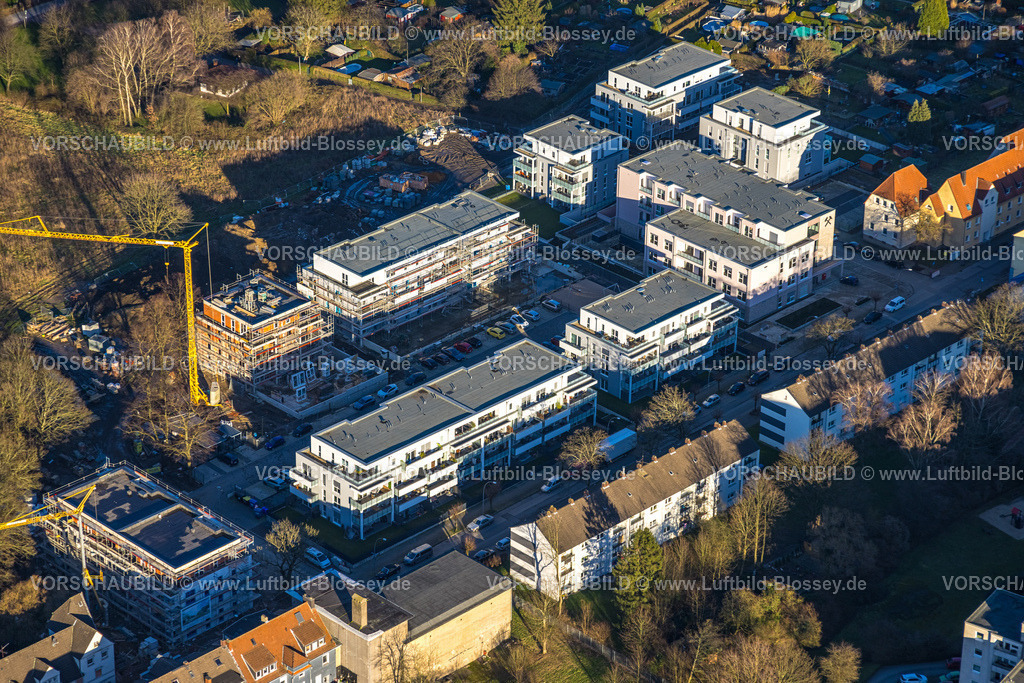 Gladbeck240107922 | Luftbild, Wohngebiet mit Neubau Baustelle Schlägel und Eisen, Altenpflegeheim und Wohnquartier an der Bohnekampstraße, Zweckel, Gladbeck, Ruhrgebiet, Nordrhein-Westfalen, Deutschland