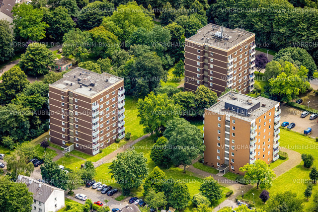 Muelheim240702929 | Luftbild, Hochhäuser Wohnsiedlung Moritzstraße, Styrum - Süd, Mülheim an der Ruhr, Ruhrgebiet, Nordrhein-Westfalen, Deutschland