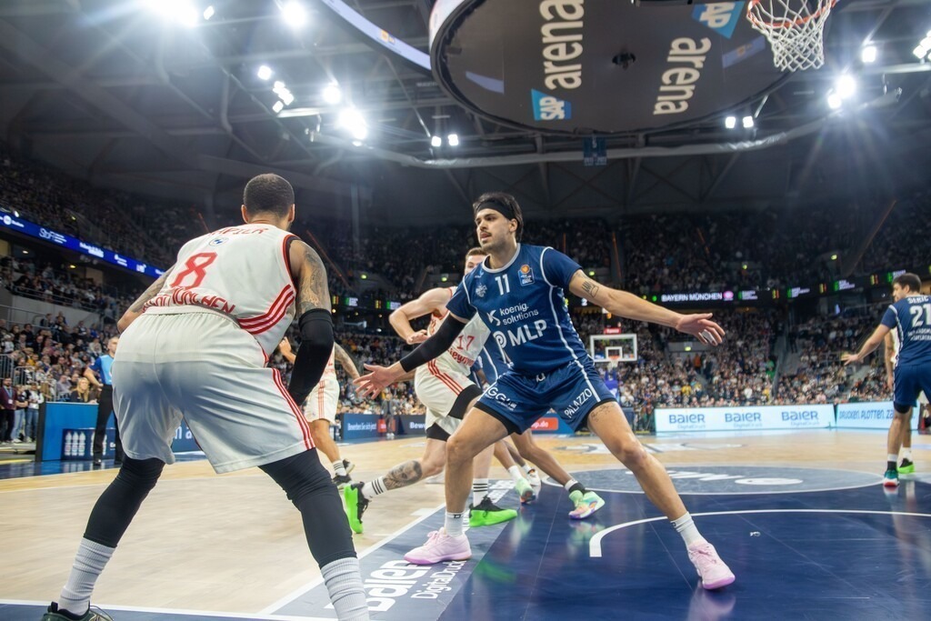 easy Credit BBL, Basketball Bundesliga, Saison 2024/25, 13. Spieltag: MLP Academics Heidelberg gegen FC Bayern München Basketball in der SAP-Arena Mannheim | easy Credit BBL, Basketball Bundesliga, Saison 2024/25, 13. Spieltag: MLP Academics Heidelberg gegen FC Bayern München Basketball in der SAP-Arena Mannheim - Realisiert mit Pictrs.com