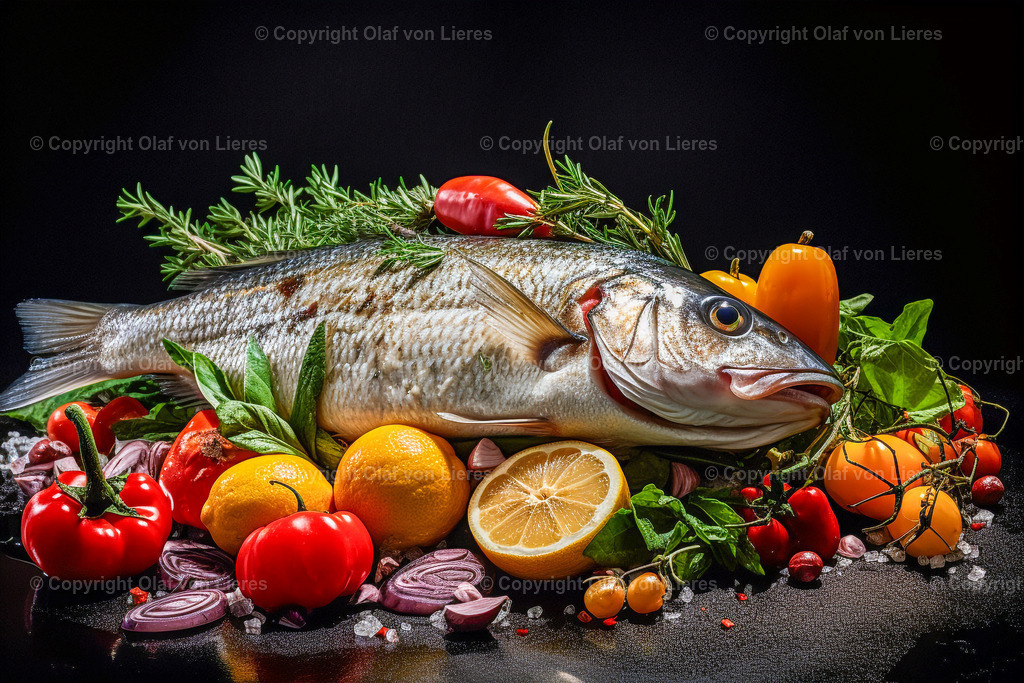 fisch angerichtet | Fotostudio von Lieres Wedemark - hier können Sie von uns erstellte Wandbilder direkt bestellen. Das Angebot wird laufend erweitert.