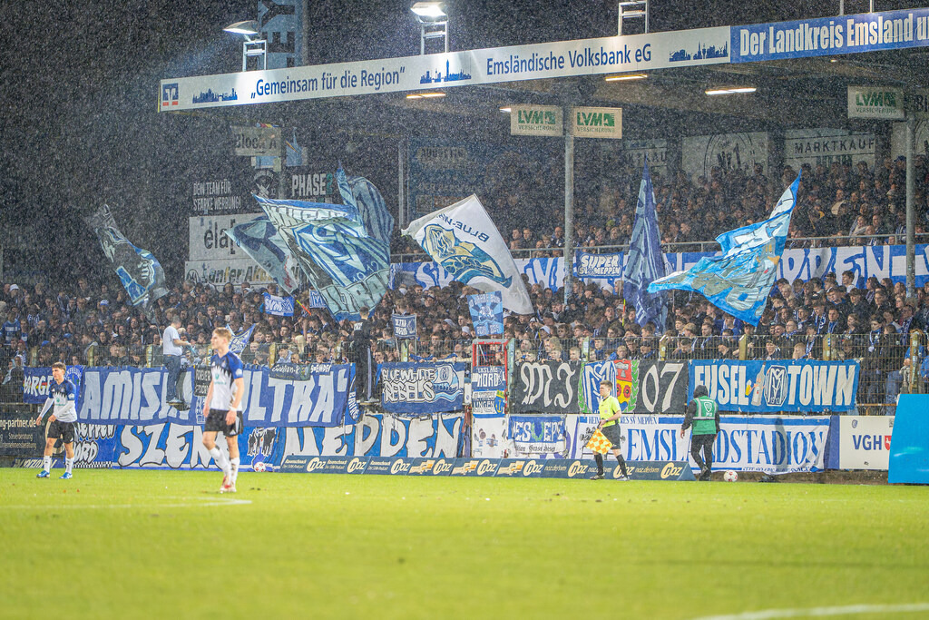 Fußball I Herren I Saison 2025-2026 I Regionalliga Nord I 24. Spieltag I SV Meppen - Hamburger SV II I 1862 | Fans SV Meppen  - Realisiert mit Pictrs.com
