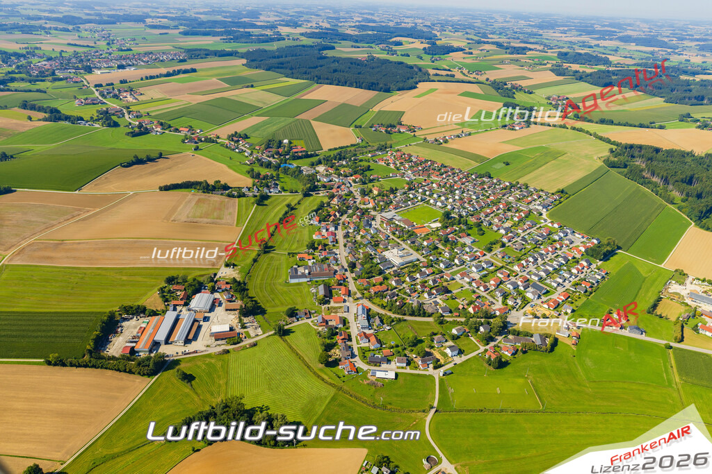 Luftaufnahme von Bonbruck Bodenkirchen Bild- Das Luftbild wurde 2025 vom UL-Flugzeug heraus erstellt ( keine Drohne ) - Hochauflösende Luftaufnahme -Nicht vergleichbar mit Google Maps oder Satelittenbilder- Die Geschenkidee !Mit Lizenz und Bildrechte bestellbar
