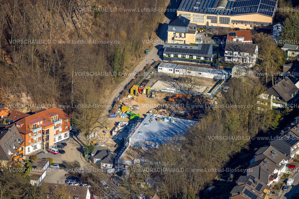Hagen250302831 | Luftbild, Baustelle am Ganzjahresbad Henkhausen, Hasselbach, Hohenlimburg, Hagen, Ruhrgebiet, Nordrhein-Westfalen, Deutschland