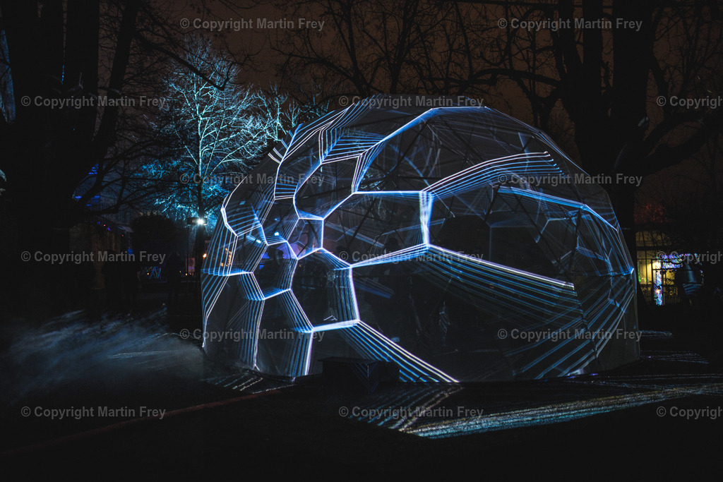 Plantonic Dome Blue | Murten Lichtfestival 2020 - Realisiert mit Pictrs.com