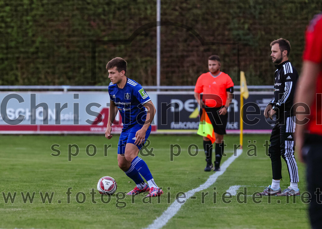 2023-08-01_025_FC_Schwaig_gegen_FC_Deisenhofen | Oberding, Deutschland, 01.08.2023:
Fußball, Toto-Pokal 2023 / 2024, 1. Spieltag, FC Schwaig gegen FC Deisenhofen, Endergebnis: 2:3

Nikolaos Gkasimpagiazov (FC Deisenhofen, #29)

Foto: Christian Riedel / fotografie-riedel.net