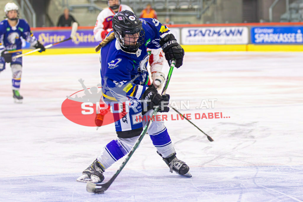Eishockey DEBL 2023/24 | Eishockey DEBL 2023/24, KAC Frauen - Villach Lady Hawks am 27.09.2023 in Klagenfurt (Heidi Horten Arena), Austria, (Photo by Ernst Krawagner sport-fan.at) - Realisiert mit Pictrs.com