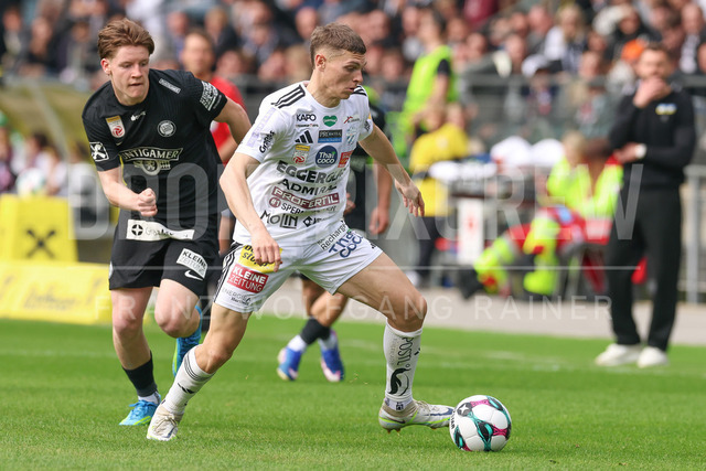 SK Puntigamer Sturm Graz vs TSV Egger Glas Hartberg – Championship Group    | Graz, Austria, 12.Apr.26 - SOCCER - ADMIRAL Bundesliga, SK Puntigamer Sturm Graz vs TSV Egger Glas Hartberg. The image shows Elias Havel (Hartberg).    