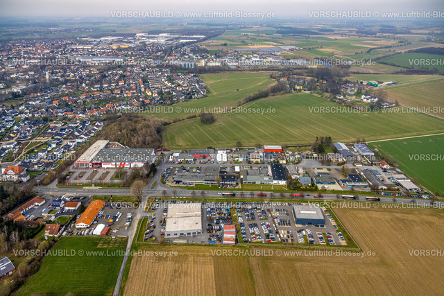 Werl240308422 | Luftbild, Gewerbegebiet Unionstraße, Ortsansicht Soest-Ost, Werl, Nordrhein-Westfalen, Deutschland