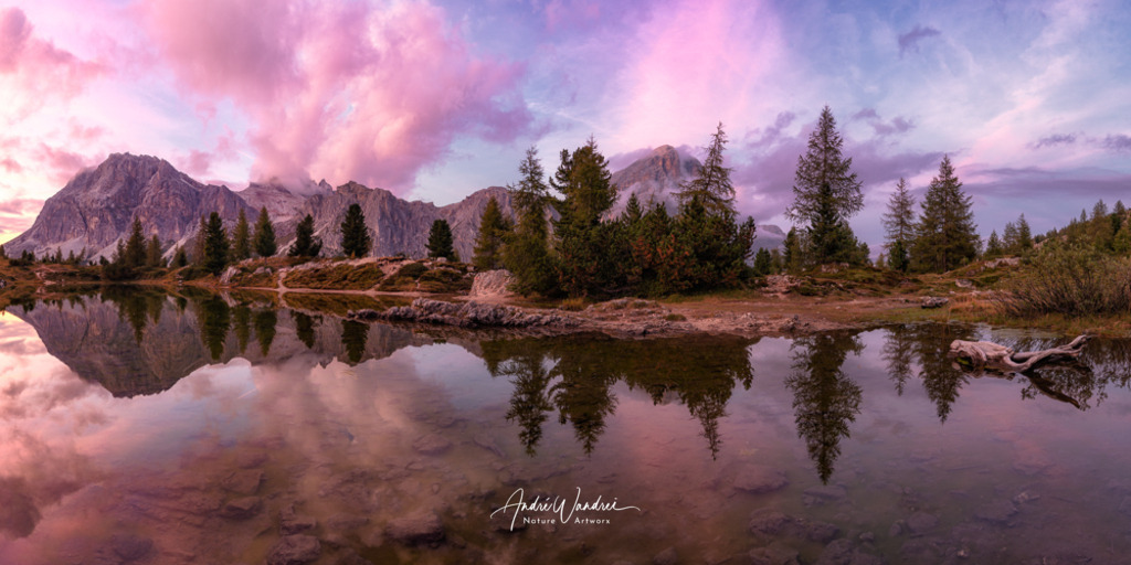 Abendliche Spiegelung (2:1 Panorama) | Andre Wandrei - Nature Artworx - Realisiert mit Pictrs.com