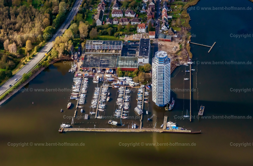 PLB_6297_SL_Wikingport | LUFTBILD. Schleswig - Yachthafen. __ " WIKINGPORT " am Wikingturm. - Realisiert mit Pictrs.com