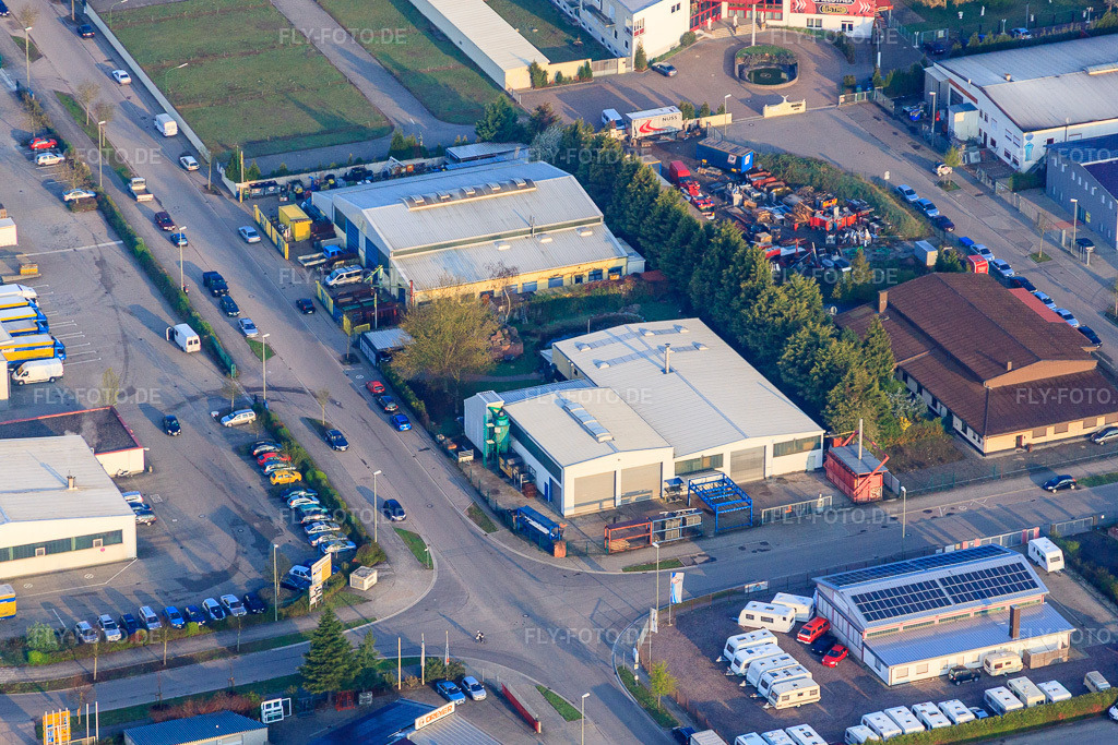Luftbild: Horstring im Ortsteil Minderslachen in Kandel im Bundesland Rheinland-Pfalz in Deutschland. Foto: IMG_49536.jpg vom 13.04.2012 durch Werner Riehm/FLY-FOTO.de