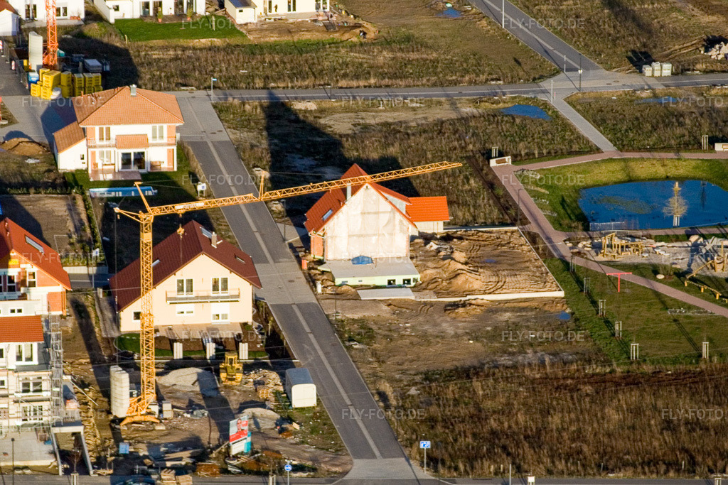 Luftbild: Am Höhenweg in Kandel im Bundesland Rheinland-Pfalz in Deutschland. Foto: IMG_9843.jpg vom 18.03.2008 durch Werner Riehm/FLY-FOTO.de