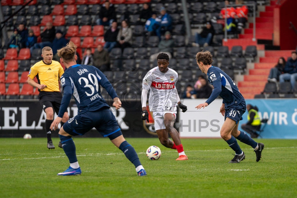 VfB Stuttgart II vs. TSG Hoffenheim II, Fussball, 3. Liga, 26. Spieltag, 15.03.2026 | Mansour Ouro-Tagba (VfB Stuttgart II, #27),VfB Stuttgart II vs. TSG Hoffenheim II, Fussball, 3. Liga, 26. Spieltag, 15.03.2026Foto: photosbyphips/Philip Ziegler
