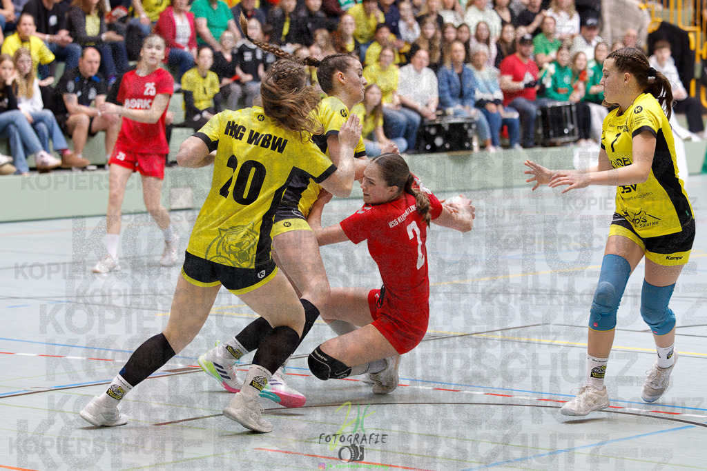 Hessenmeisterschaft wJC - Finale; HSG Kleenheim - HSG Weiterstadt/ Braunsh.Worf. | Hessenmeisterschaft wJC - Finale; HSG Kleenheim - HSG Weiterstadt/ Braunsh.Worf. am 22.03.2025 in Biedenkopf (Sporthalle Lahntalschule)Photo © 2025 - Jörg Heinrich - Realisiert mit Pictrs.com