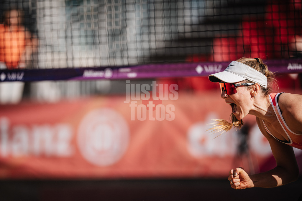 Beachvolleyball | Frauen | Allianz German Beach Tour 2025 | Tourstop Düsseldorf | 08.05.2025 | Maja Rosko jubelt