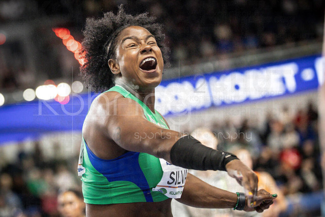 World Athletics Indoor Championships Kujawy Pomorze 26, 20.03.2026 | TORUN, POLAND - MARCH 20:  Ana Caroline SILVA (BRA)  competing in the women's shot put during the World Athletics Indoor Championships Kujawy Pomorze 26 on day 1 / session 2 at Kujawsko-Pomorska Arena Torun on March 20, 2026 in Torun, Poland. 