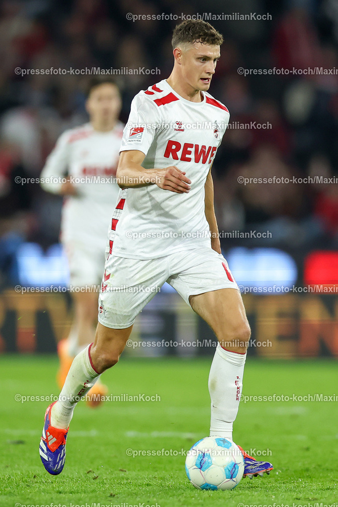 Koe14092402202 | 14.09.2024, 2. Fußball Bundesliga, 1. FC Köln - 1. FC Magdeburg, RheinEnergieSTADION, Saison 2024 2025: Eric Martel (1.FC Köln #6)DFB regulations prohibit any use of photographs as image sequences and or quasi-video.
