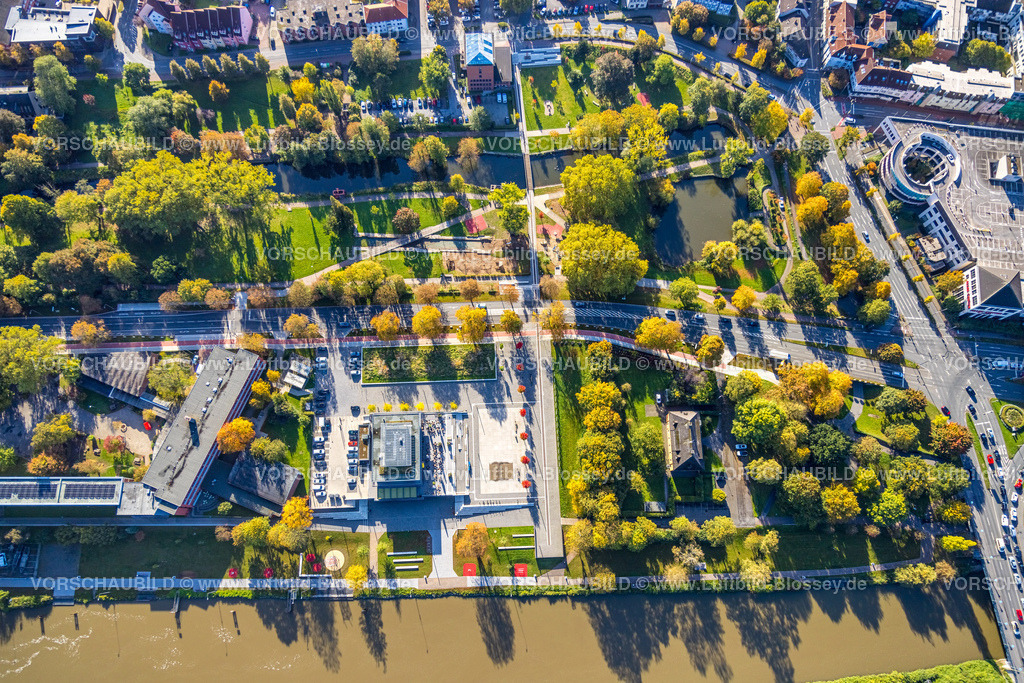 Hamm241006941 | Luftbild, Wassersportzentrum am Datteln-Hamm-Kanal, Nordringpark, Mitte, Hamm, Ruhrgebiet, Nordrhein-Westfalen, Deutschland