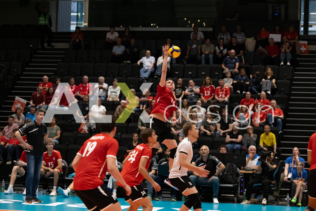 Luxembourg v Switzerland - CEV European League Men | KRIENS, SWITZERLAND - JUNE 12: CHRIS ZUIDBERG of Luxembourg during the CEV European League match between Luxembourg and Switzerland at Pilatus Arena on June 12, 2026 in Kriens, Switzerland. - Realisiert mit Pictrs.com