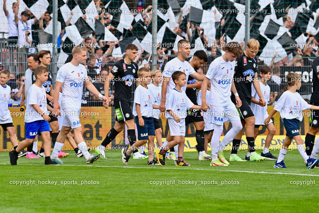 SAK vs. SK Sturm 22.7.2023 | Einlauf SAK gegen Sturm Graz