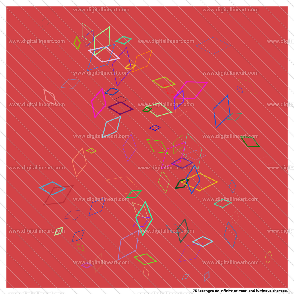 75-lozenges-infinite-crimson-and-luminous-charcoal | digitallineart - Realisiert mit Pictrs.com