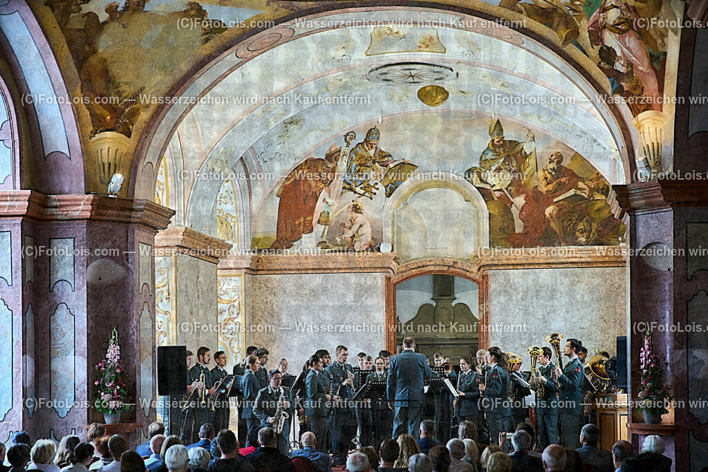 ALP1894_XXXIX_Chopin-Festval_Ausklang_Militaermusik NOe | (C)FotoLois.com, Alois Spandl, XXXIX. internationales CHOPIN-Festival in der Kartause Gaming, AUSKLANG in der Barockbibliothek mit der Militärmusik Niederösterreich unter der Leitung von Militärkapellmeister Oberst Adolf Obendrauf, So 6. August 2023.