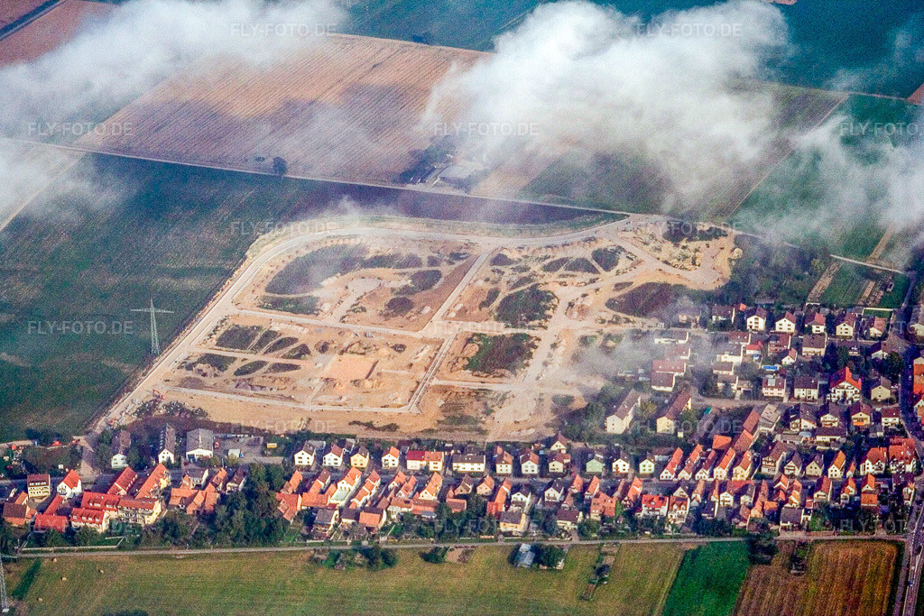 Luftbild: Neubaugebiet Am Höhenweg in Kandel im Bundesland Rheinland-Pfalz in Deutschland. Foto: IMG_3960.jpg vom 16.09.2006 durch Werner Riehm/FLY-FOTO.de