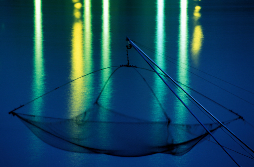 Fischernetz an der Alten Donau | Wien, Austria - June 12, 2007: Fischernetz an der Alten Donau. - Realisiert mit Pictrs.com