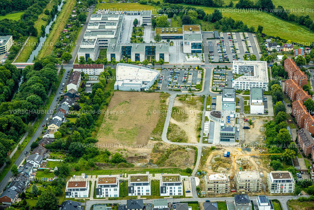 Hamm220604254 | Luftbild, Hochschule Hamm-Lippstadt, HSHL, Campus Hamm, Baustelle und Neubau WissenschaftsQuartier SCI:Q Science Quarter Hamm Paracelsuspark, Uentrop, Hamm, Ruhrgebiet, Nordrhein-Westfalen, Deutschland
