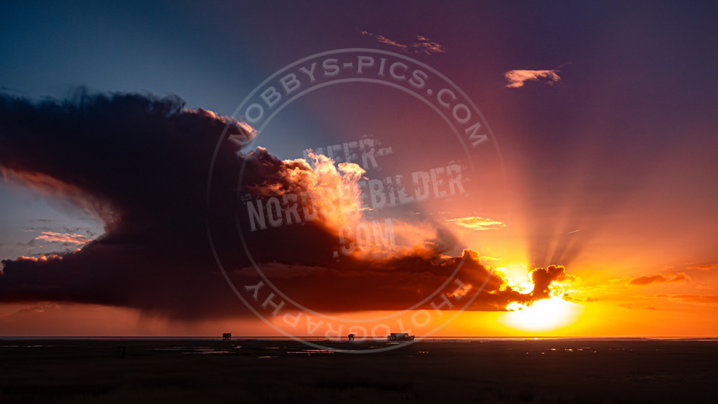 Sonnenuntergang am Südstrand | Südstrand in St. Peter-Ording