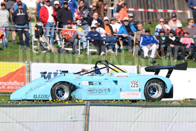 FIA Historic Hill Climb Championship – Rechberg 2026    | Historic race car in action during the FIA Historic Hill Climb Championship at Rechberg, held from 24 to 26 April 2026 near Tulwitz, Styria, Austria. The image shows Roberto TURRIZIANI (SMR) Osella PA9/90 BMW.     