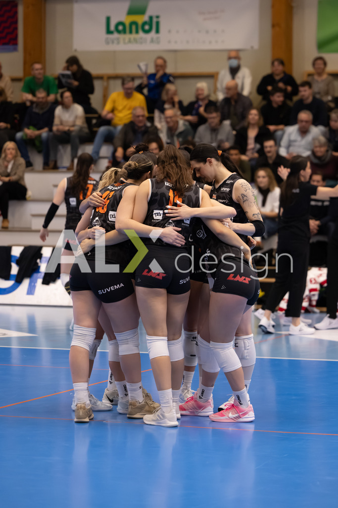 Volleyball I Frauen I Saison 2025-2026 I Volleyball NLA | Women I Round 16 I VC Kanti Schaffhausen - Viteos NUC I 31.01.2026 | Viteos NUC Spielerkreis - Realisiert mit Pictrs.com