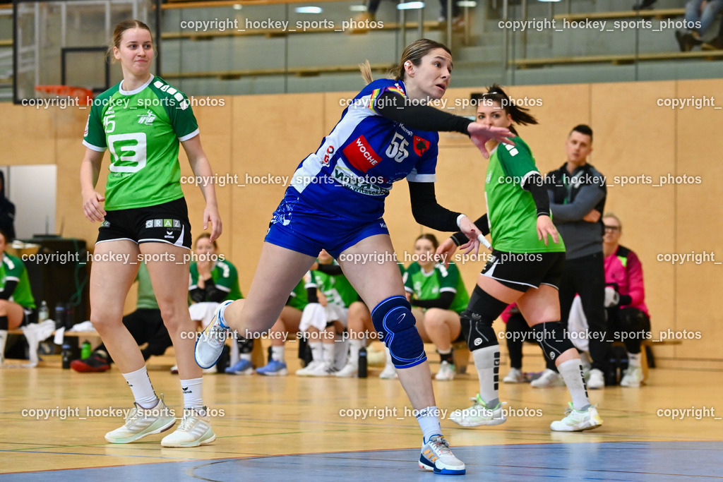 SC Ferlach Damen vs. HIB Graz 18.2.2023 | #15 NIKOLIC Ivana, #55 Pavkovic Andrea