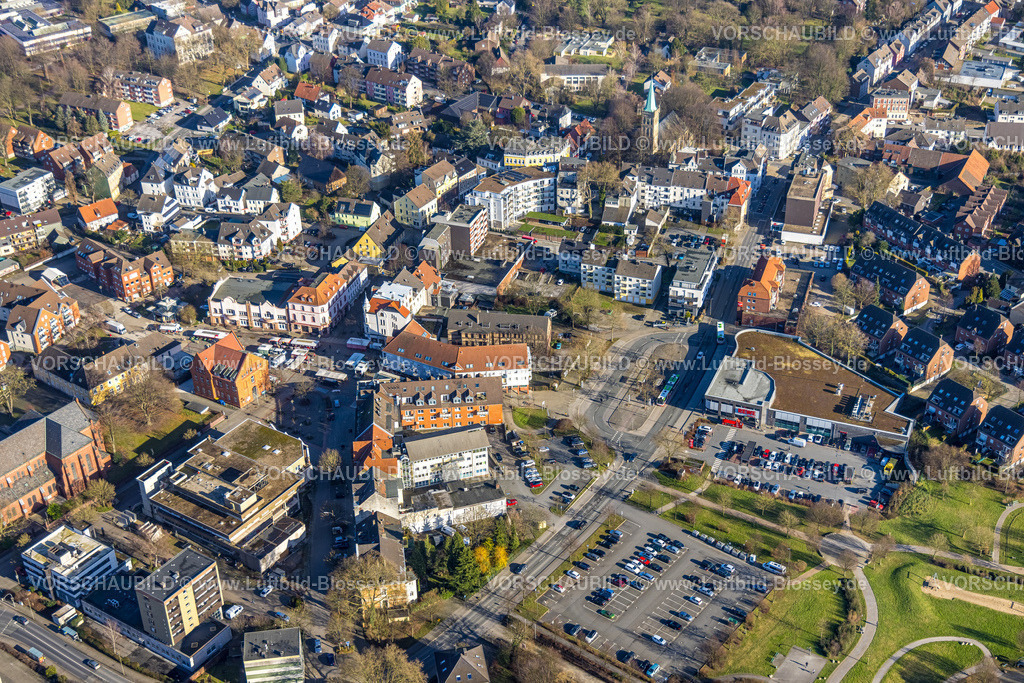Dortmund240101960 | Luftbild, Wohngebiet Ortskern mit evang. Bartholomäus-Kirche, Lütgendortmund, Dortmund, Ruhrgebiet, Nordrhein-Westfalen, Deutschland