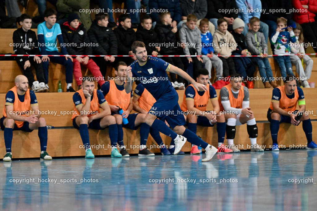 Carinthia Flamengo Futsal Club vs. Futsal Klagenfurt | #5 Rok Rednak Futsal Klagenfurt, Carinthia Flamengo Futsal Club vs. Futsal Klagenfurt, Carinthia Flamengo Futsal Club vs. Futsal Klagenfurt am 01.12.2024 in Klagenfurt (Ballspielhalle Viktring), Austria, (Photo by Bernd Stefan)