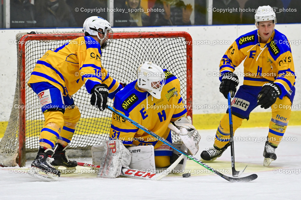 EHC Althofen vs. ESC Steindorf 27.2.2023 | #10 Zeloth Florian, #31 Horn Fabian, #12 Telsnig Lukas